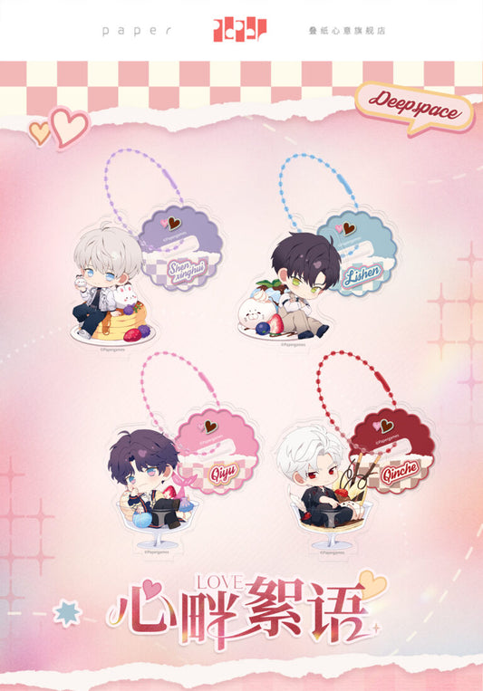 Love and Deepspace Heart Whispers Chibi Stand Keychain