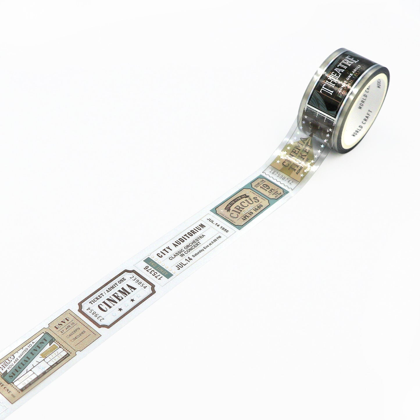 WORLD CRAFT Kira Kira CLEAR Tape - Ticket