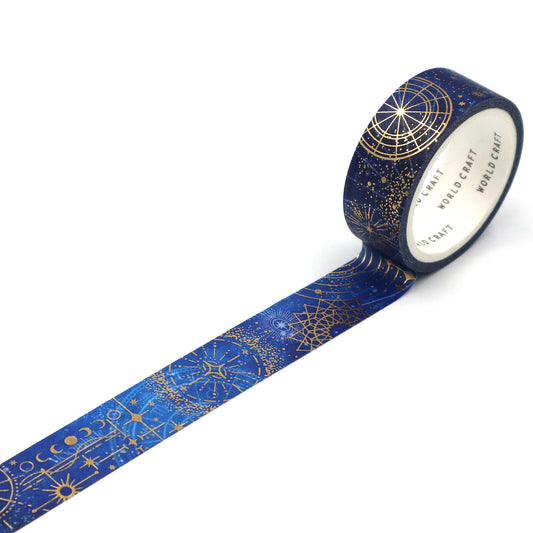 WORLD CRAFT Kira Kira Washi Tape - Astrology