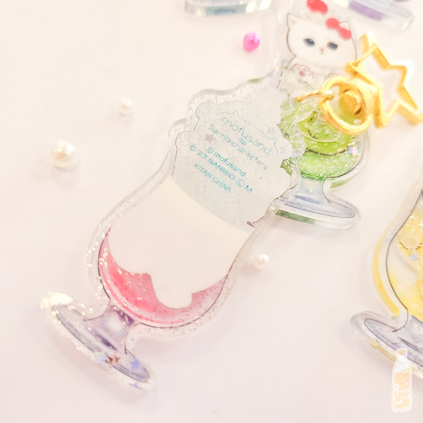 mofusand x Sanrio Characters Soda Acrylic Keychain