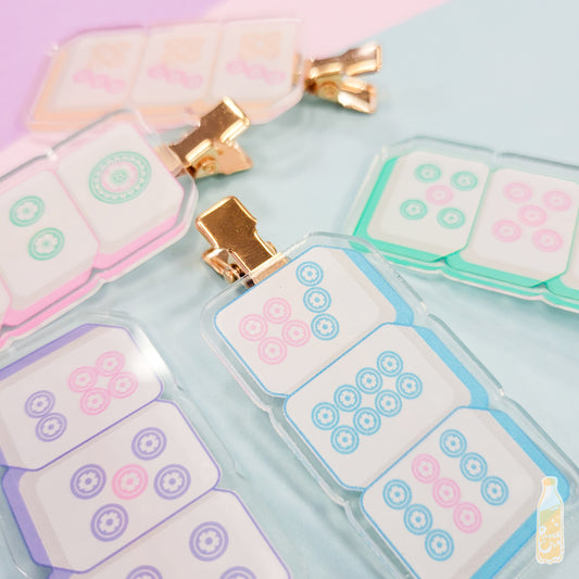 Mahjong Hair Clip