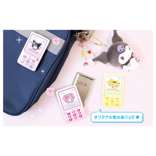 Sanrio Characters Cell Phone Style Can Badge Blind Pack