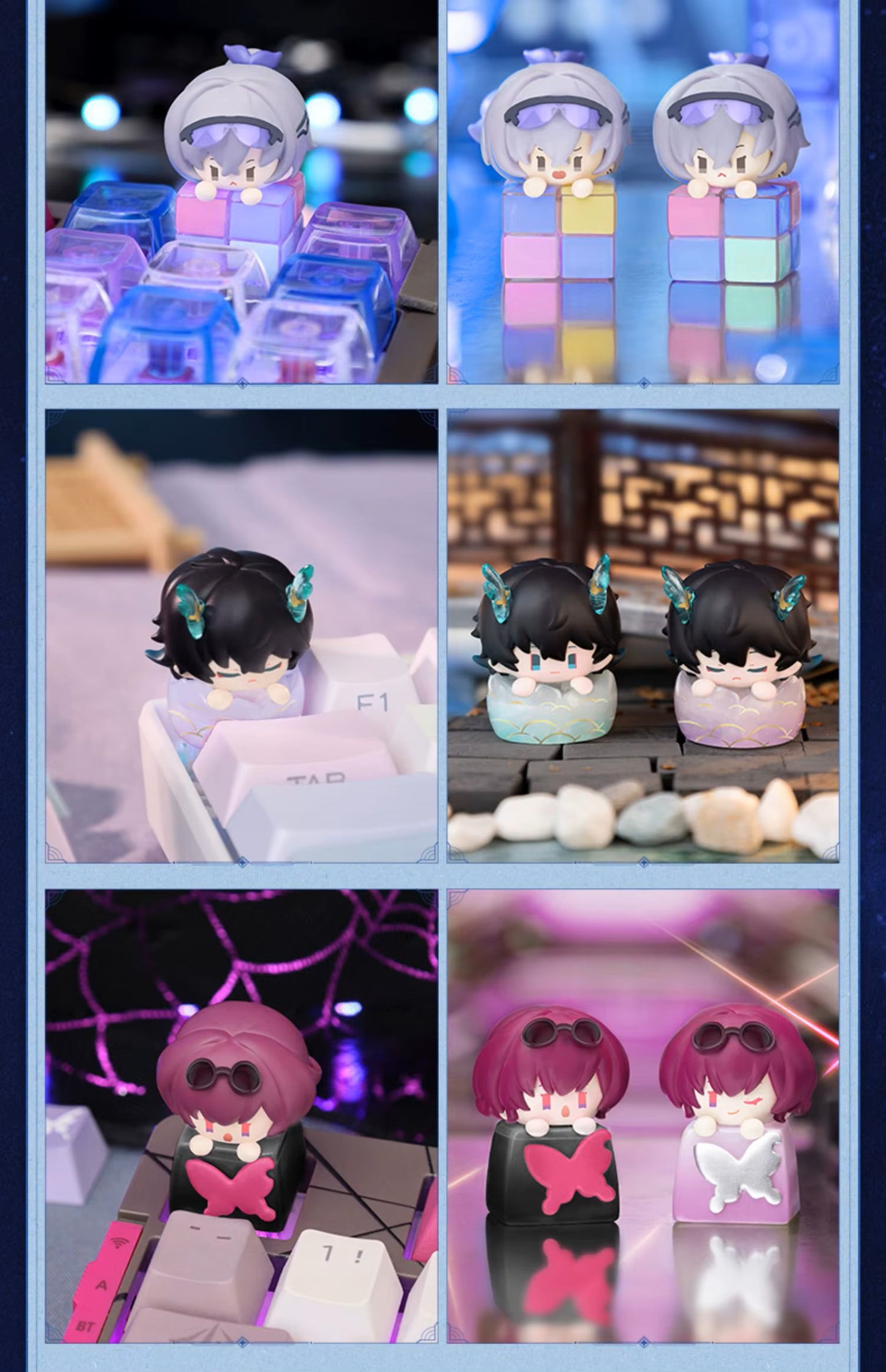 Honkai: Star Rail Chibi Jenga Series Keycap Blindbox Vol.1