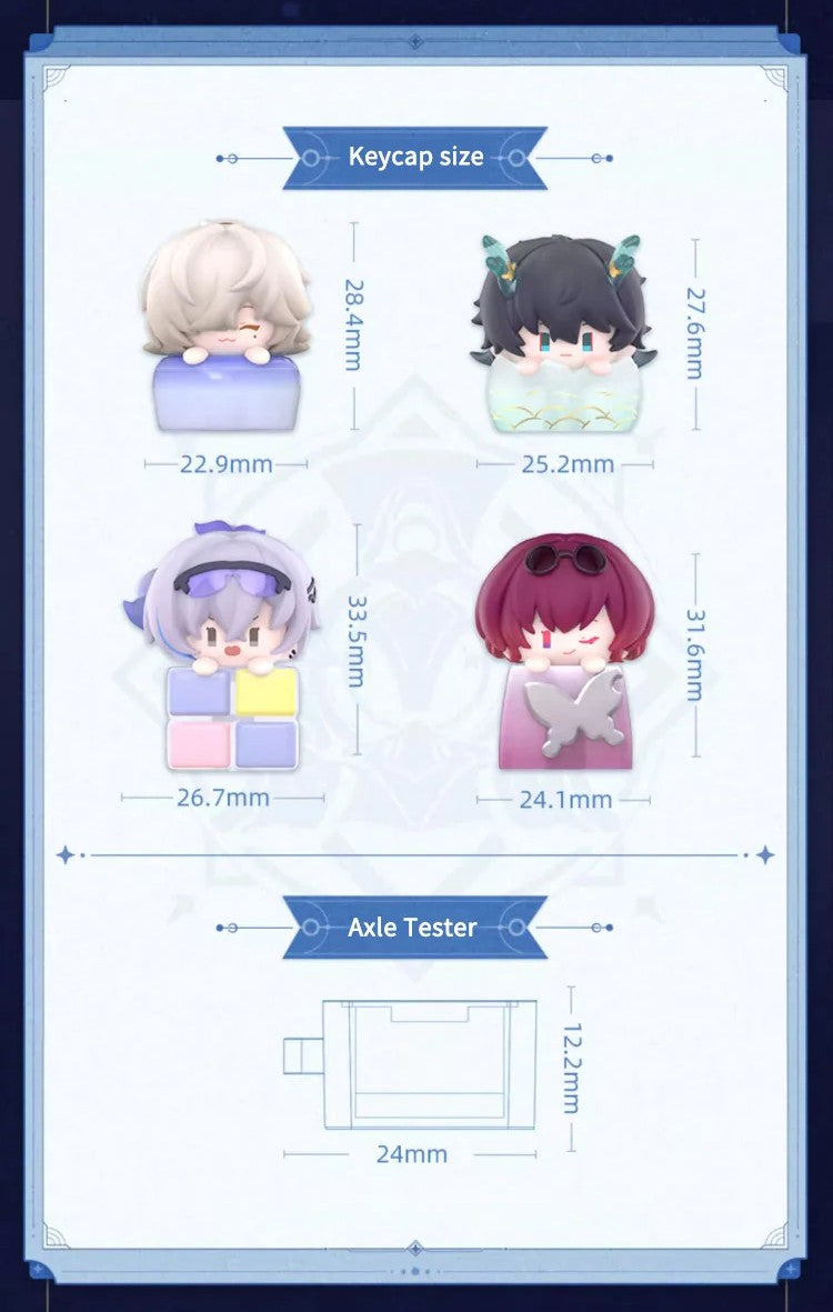 Honkai: Star Rail Chibi Jenga Series Keycap Blindbox Vol.1