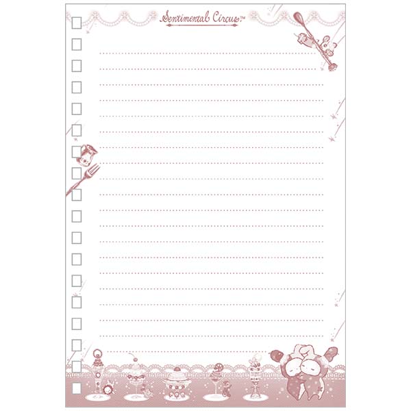 Sentimental Circus B6 Spiral Notebook (Late Night Parfait and Stardust Tears of Drained Cherries)