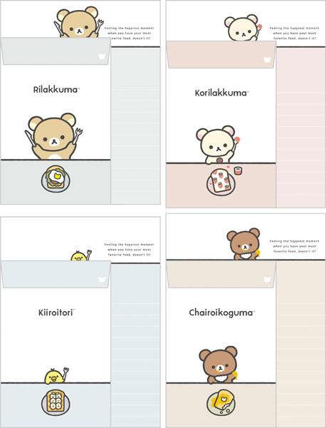 Rilakkuma Letter Set
