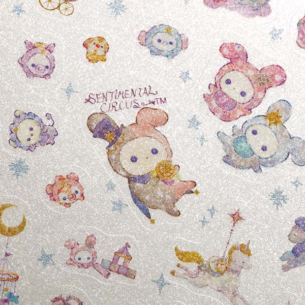 Sentimental Circus (Spica and the Child of the Face Constellation) Sparkly Glitter Sticker