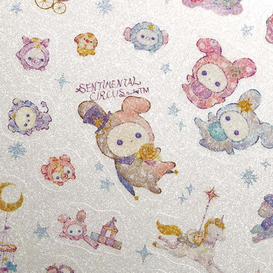 Sentimental Circus (Spica and the Child of the Face Constellation) Sparkly Glitter Sticker
