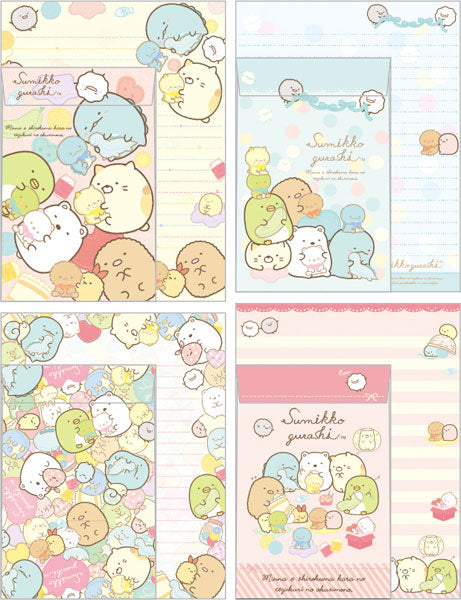 Sumikkogurashi Letter Set (Holding Plushie)
