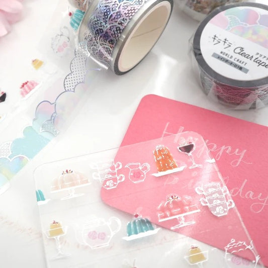 WORLD CRAFT Kira Kira CLEAR Tape - Jelly Sweets