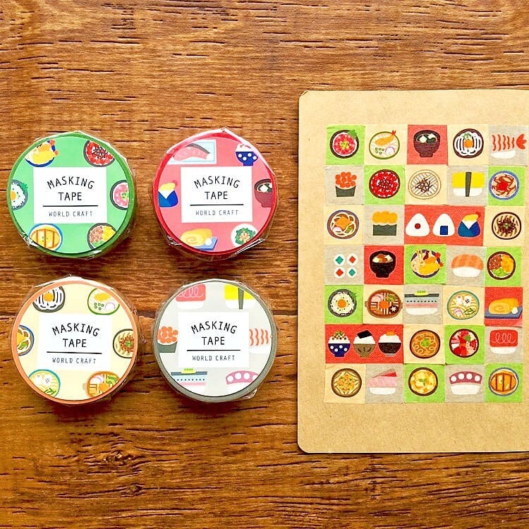 WORLD CRAFT Washi Tape - Breakfast