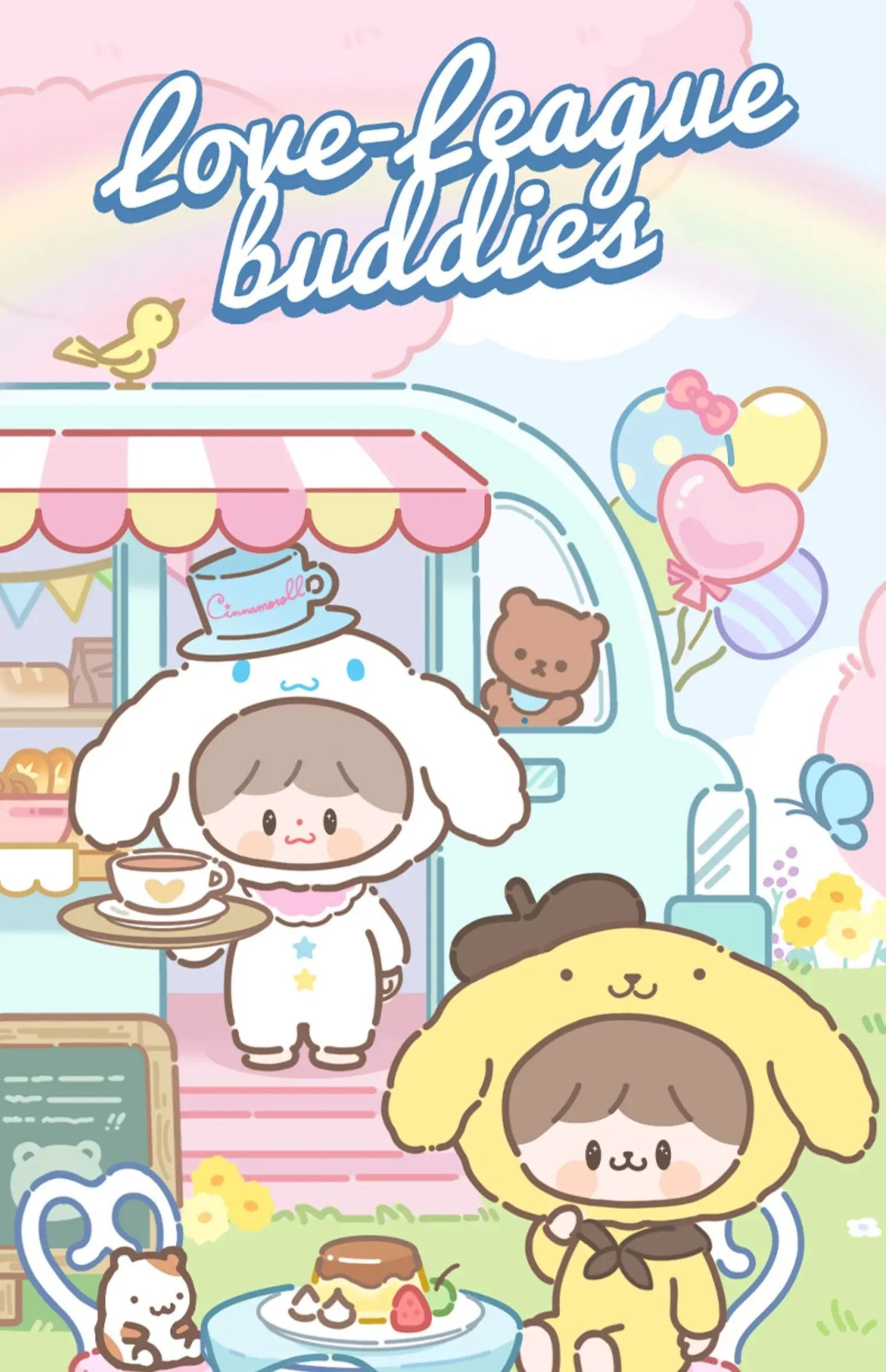 Sanrio Characters X zZoton Love-League Buddies Series Plush Keychain Blind Box