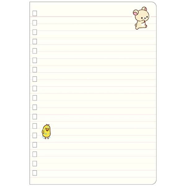 Rilakkuma "stay with me" B6 Spiral Notebook