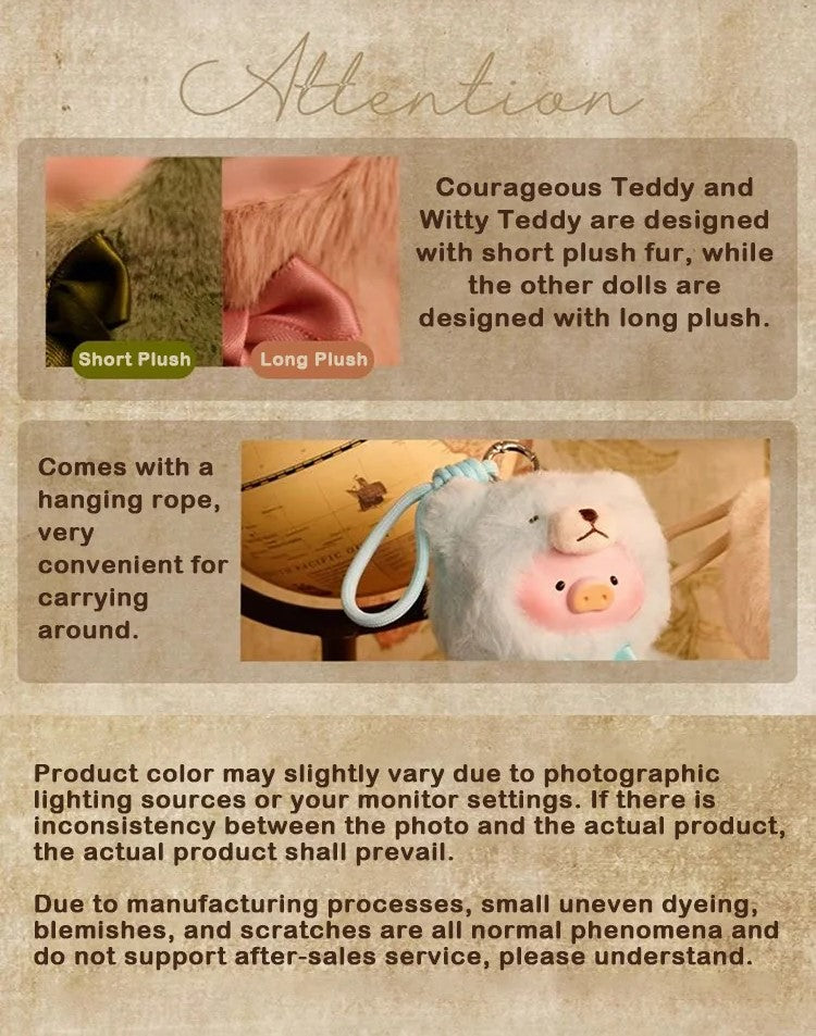 Teddy Lulu Plush Keychain