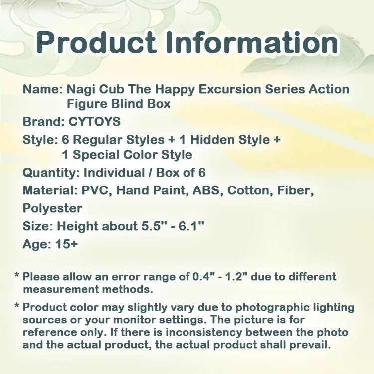 NAGI A Happy Excursion Series Action Figure Doll Blind Box