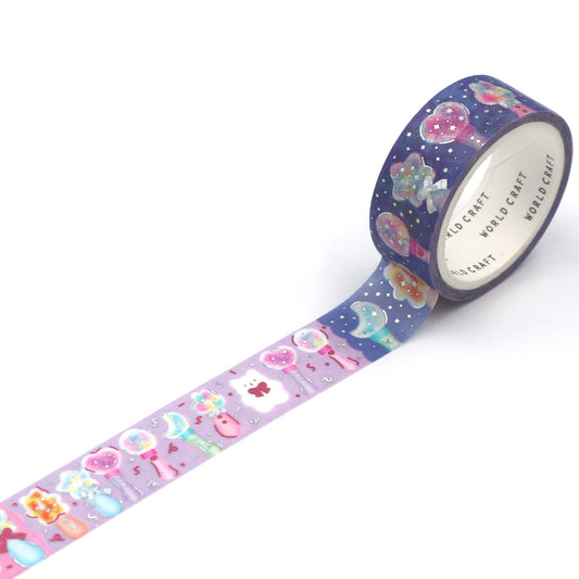 WORLD CRAFT Kira Kira Washi Tape - Luminous Time