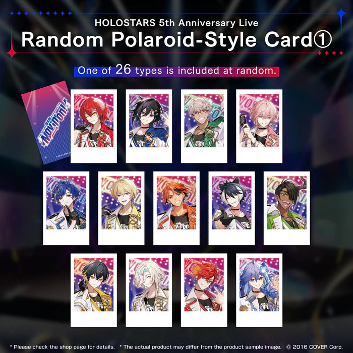 HOLOSTARS 5TH Anniversary Live Random Polaroid-Style Card