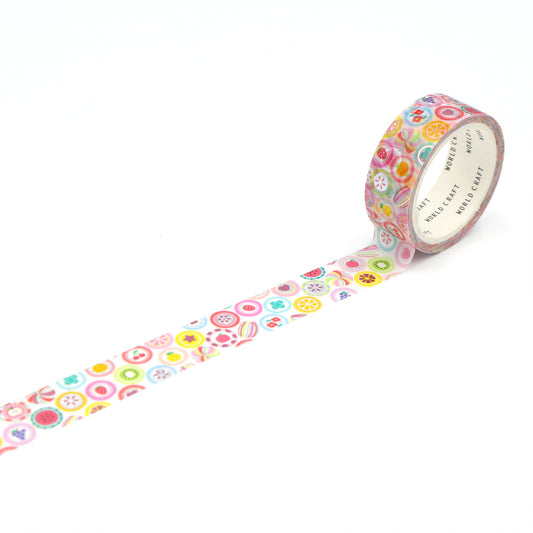 WORLD CRAFT Kira Kira Washi Tape - Candy