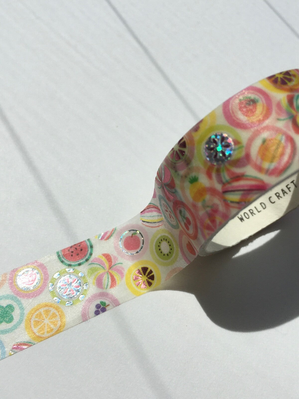 WORLD CRAFT Kira Kira Washi Tape - Candy