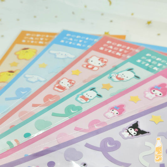 Sanrio Characters Popping Party Sticker