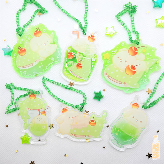 Cream Soda Party Acrylic Keychain