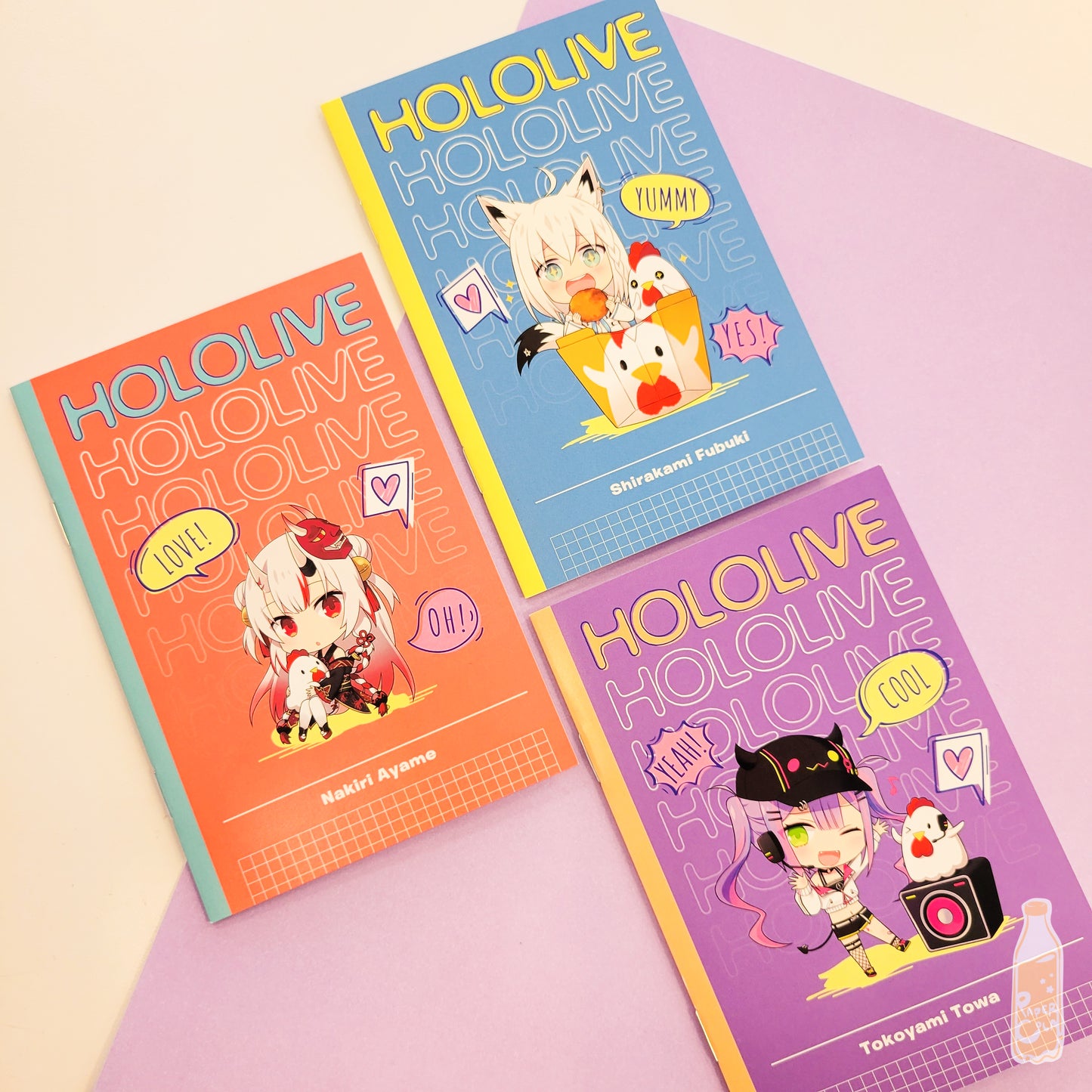 hololive x Lawson Small Notebook Set