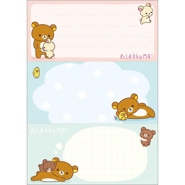 Rilakkuma "stay with me" Memo Pad