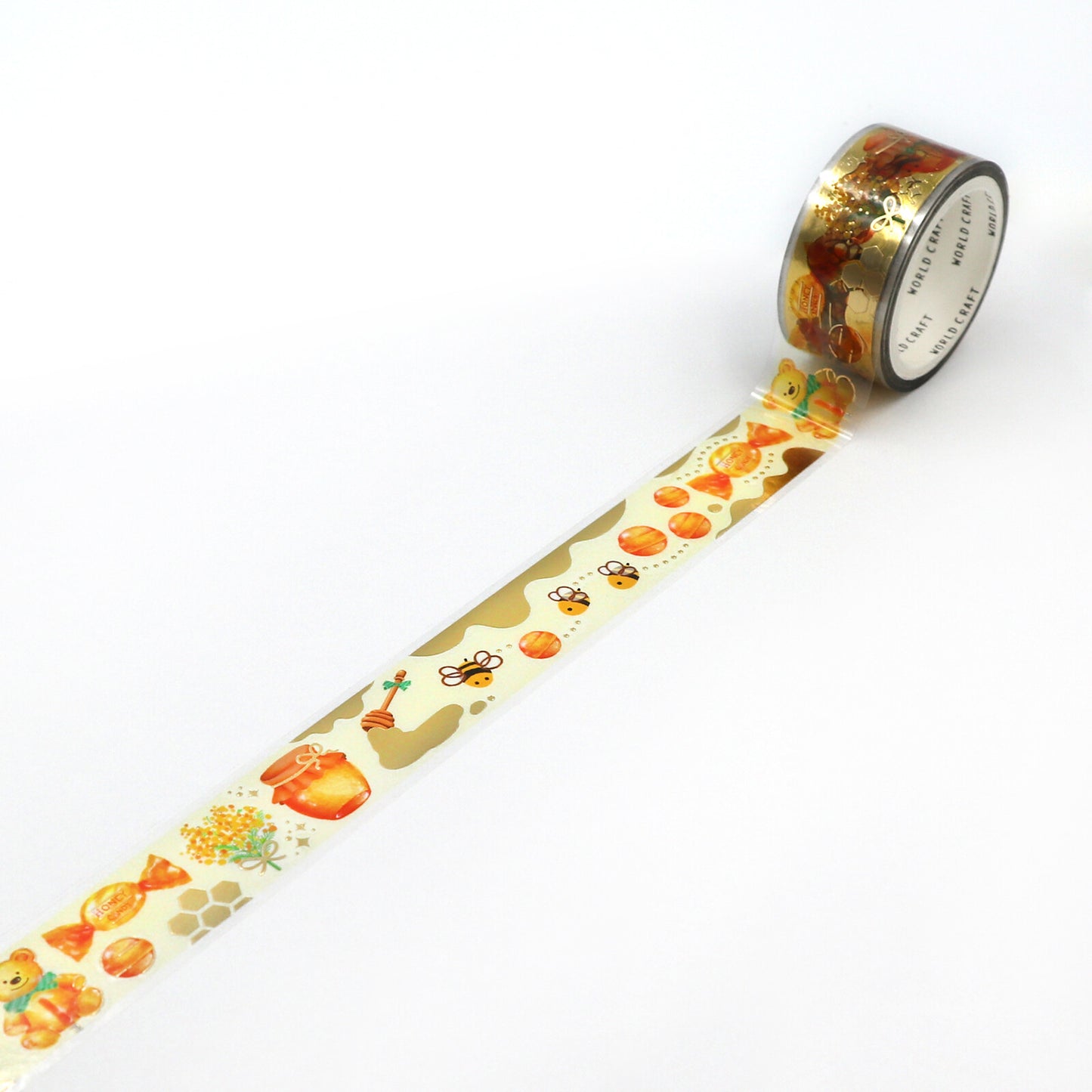 WORLD CRAFT Kira Kira CLEAR Tape - Honey