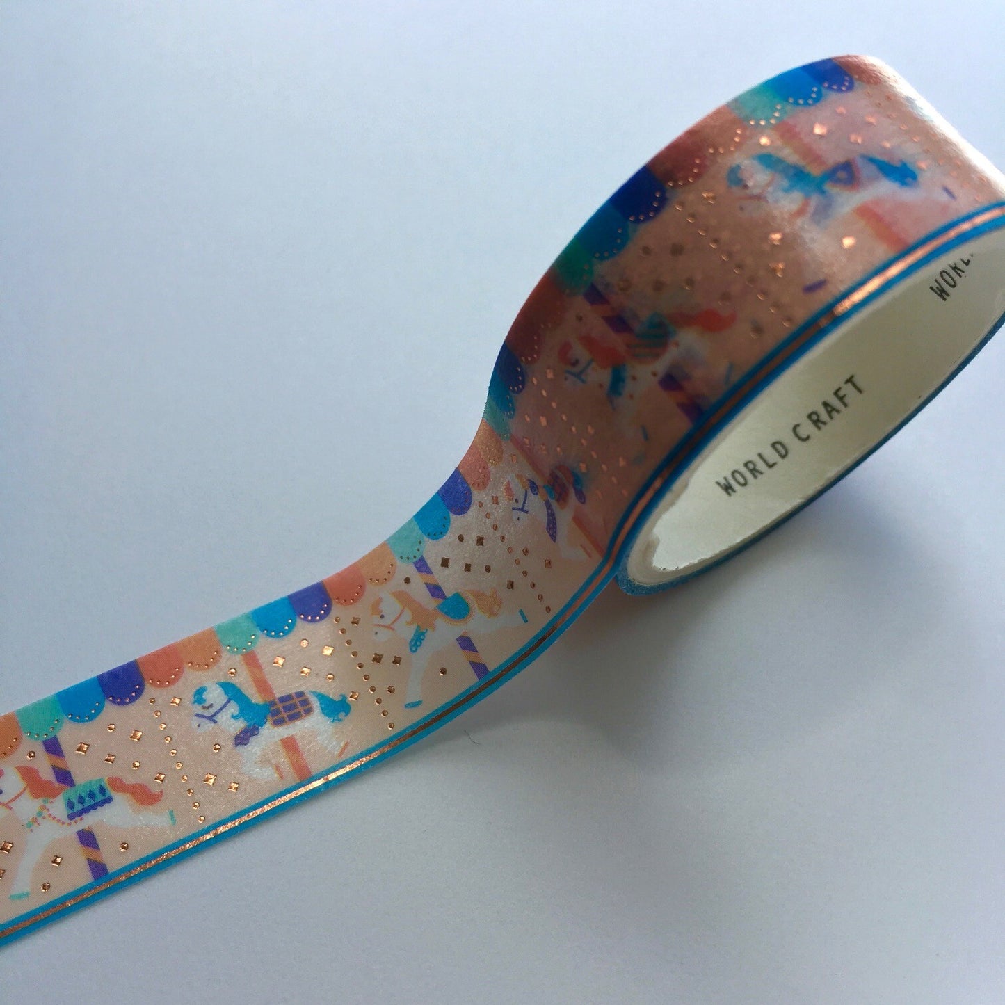 WORLD CRAFT Kira Kira Washi Tape - Merry Go Round