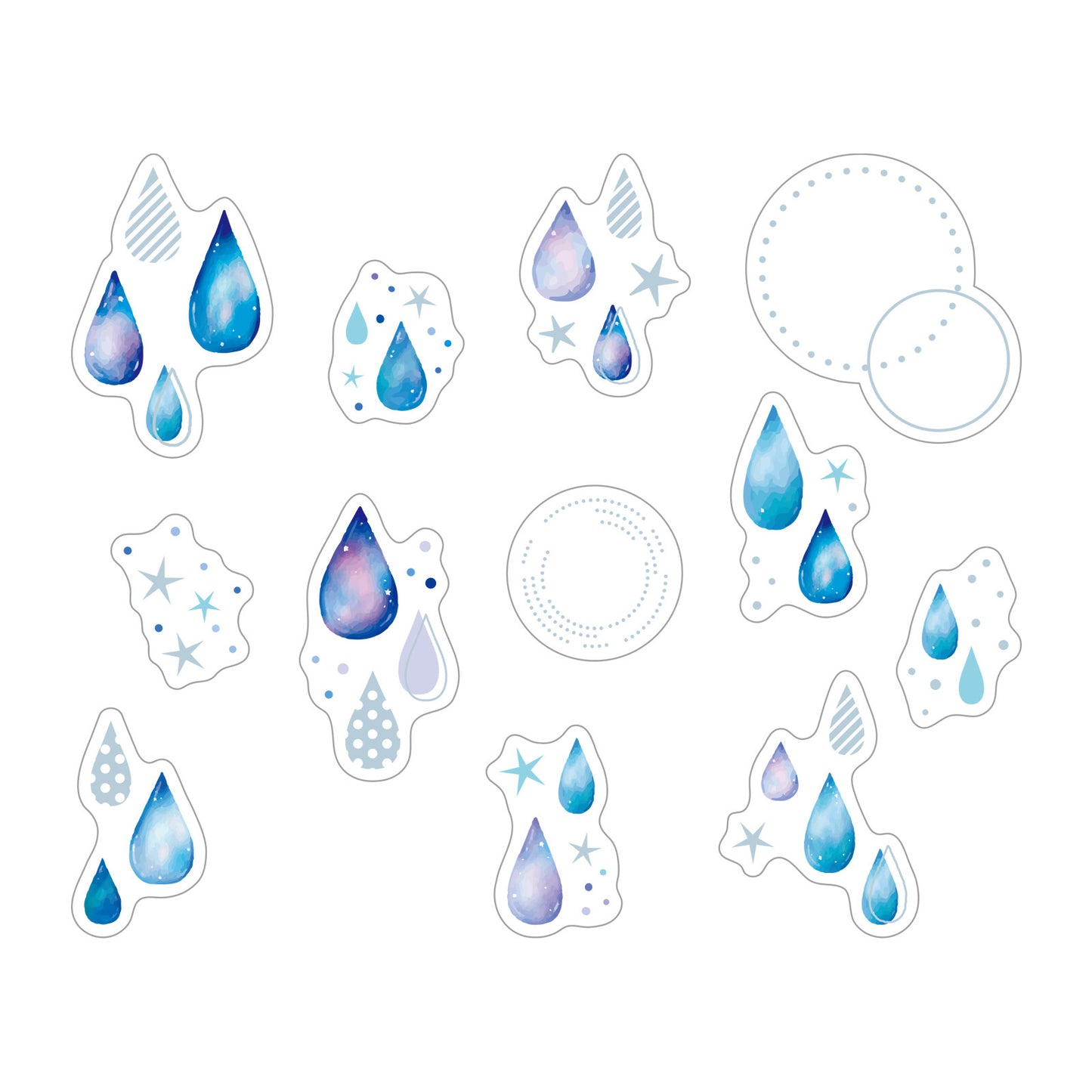 WORLD CRAFT Kira Kira Clear Sticker Flake