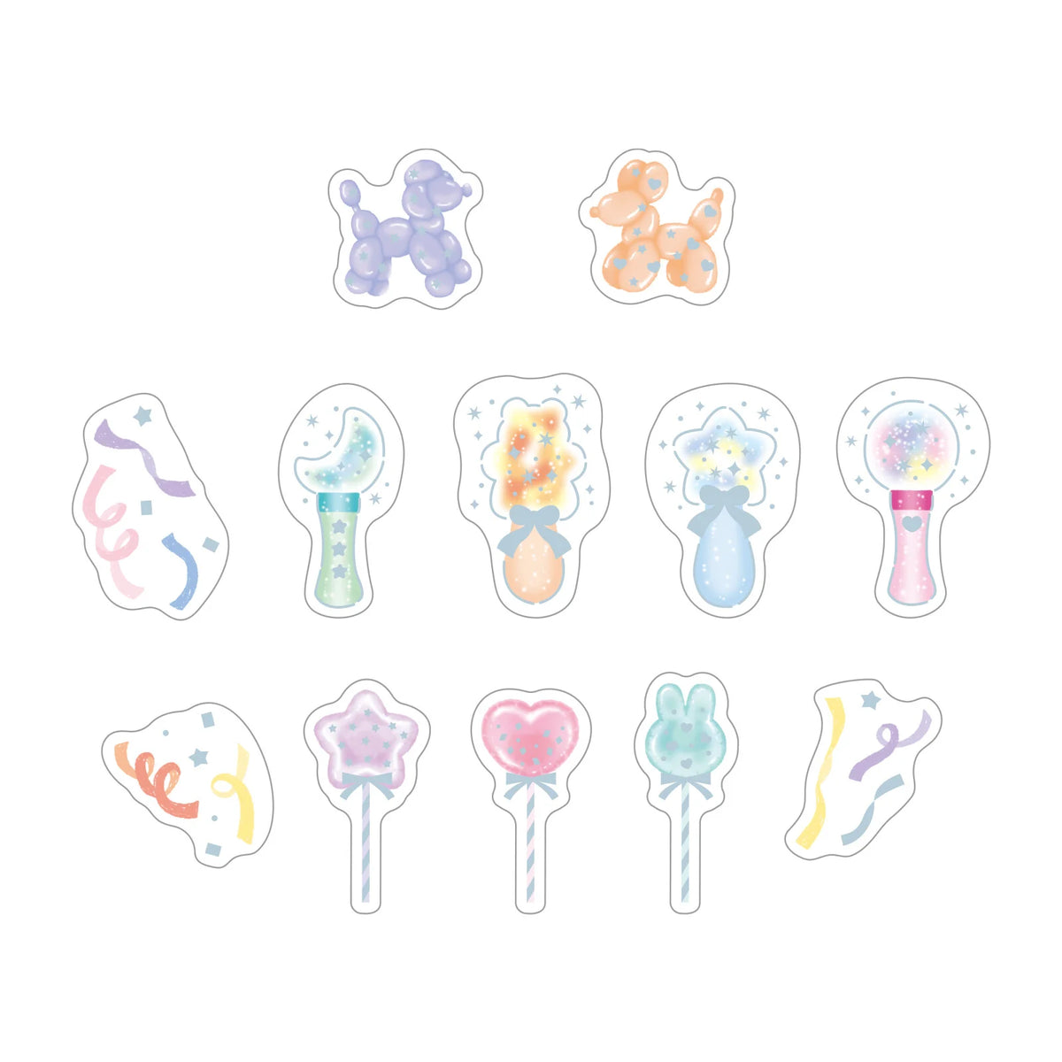WORLD CRAFT Kira Kira Clear Sticker Flake