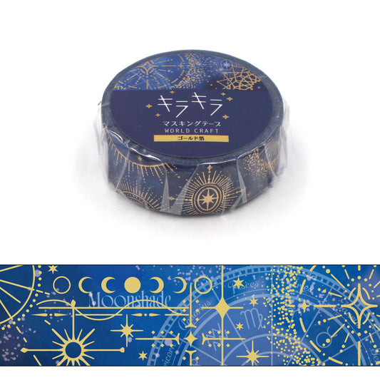 WORLD CRAFT Kira Kira Washi Tape - Astrology