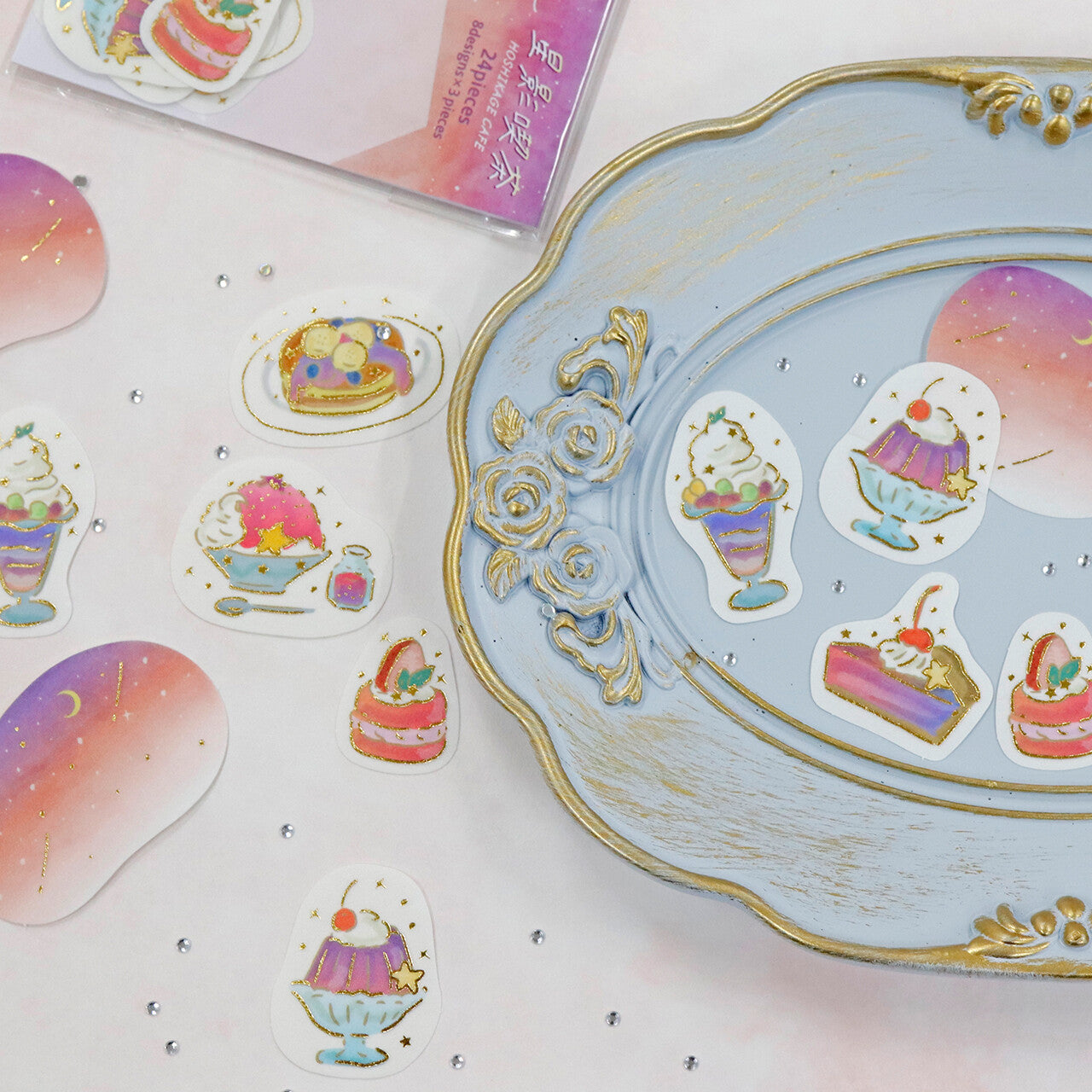 Hoshikage Cafe Flake Stickers