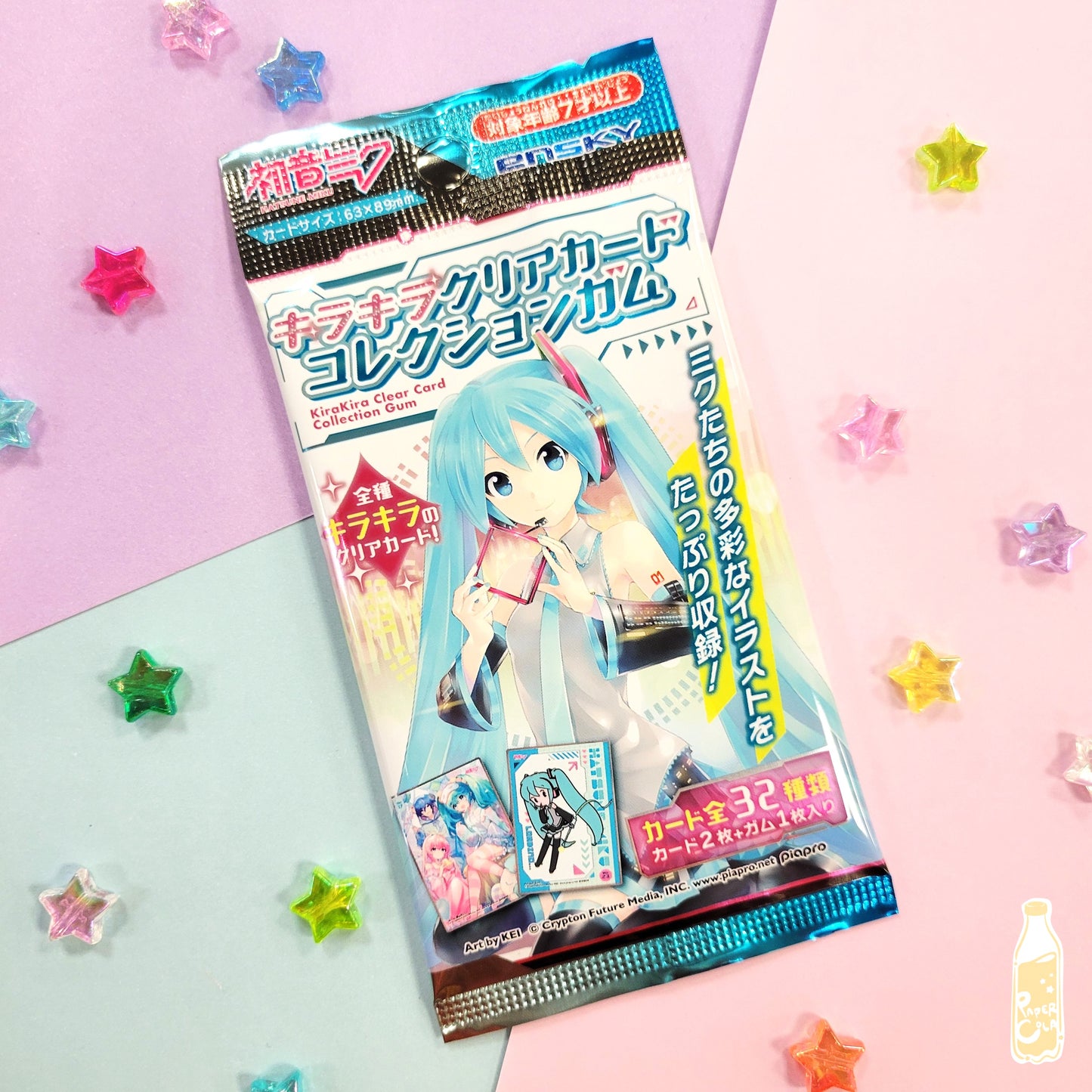 Hatsune Miku Kira Kira Clear Card Collection with Gum