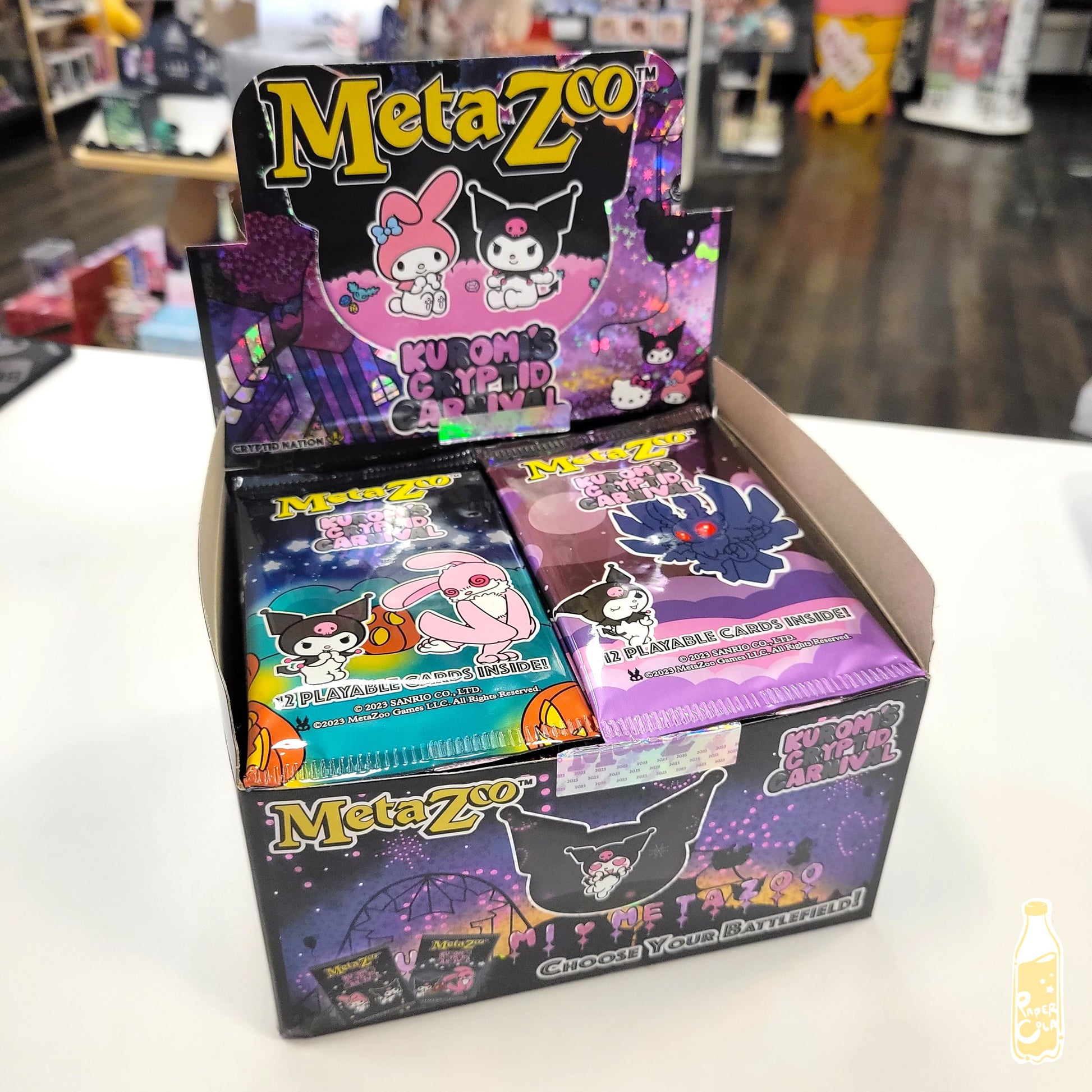 MetaZoo Kuromi's Cryptid Carnival Booster Pack Trading Card Game TCG Paper Cola MetaZoo Kuromi's Cryptid Carnival Booster Pack Trading Card Game TCG Paper Cola