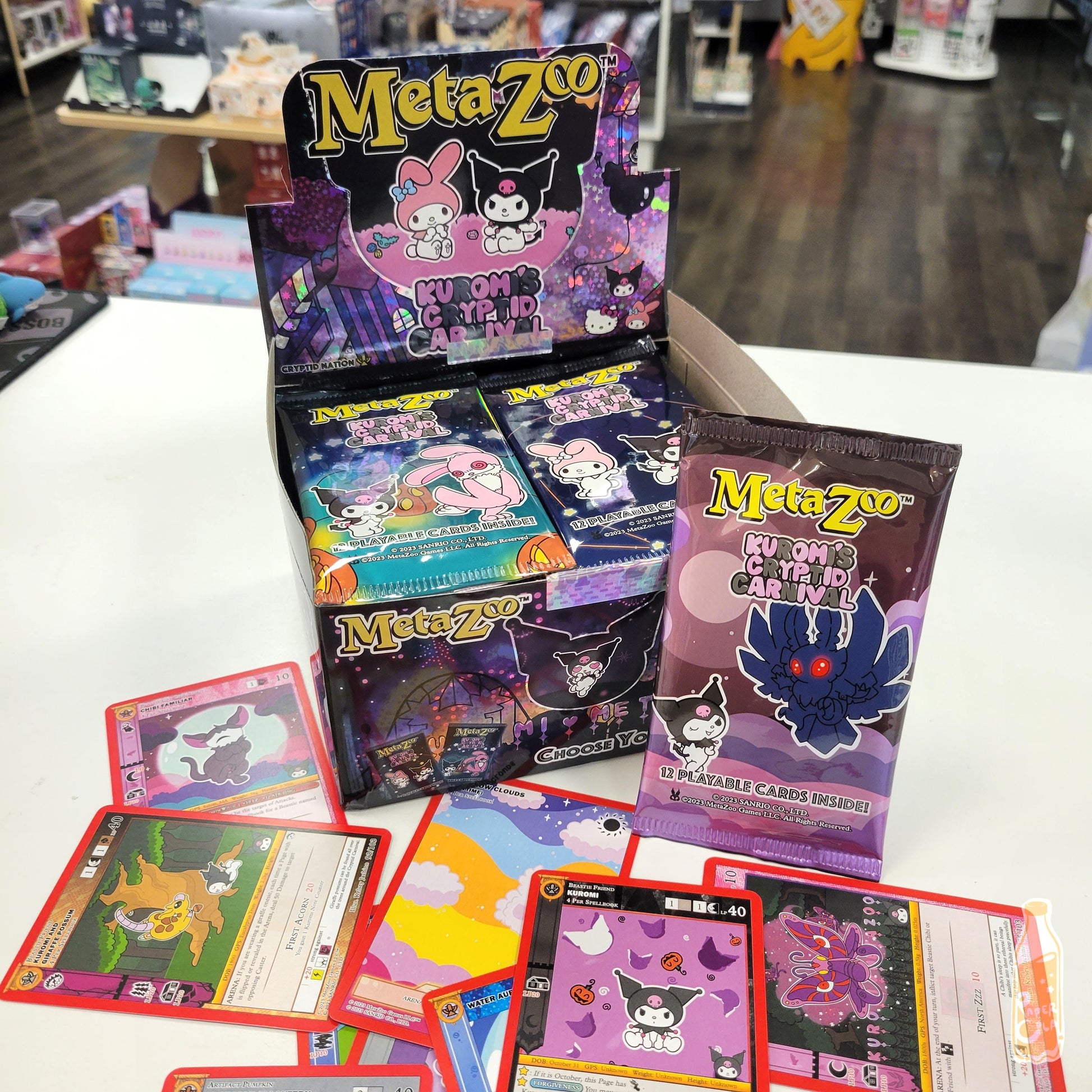 MetaZoo Kuromi's Cryptid Carnival Booster Pack Trading Card Game TCG Paper Cola MetaZoo Kuromi's Cryptid Carnival Booster Pack Trading Card Game TCG Paper Cola