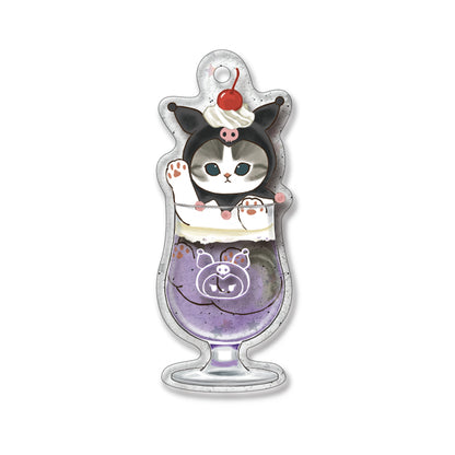 mofusand x Sanrio Characters Soda Acrylic Keychain