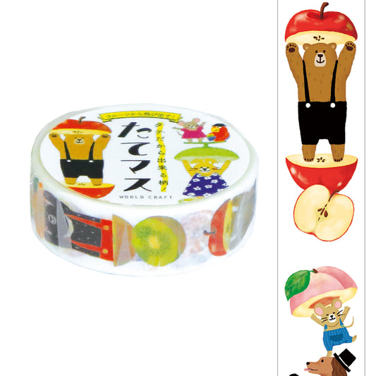 WORLD CRAFT Washi Tape - EXCITING! FRUITS