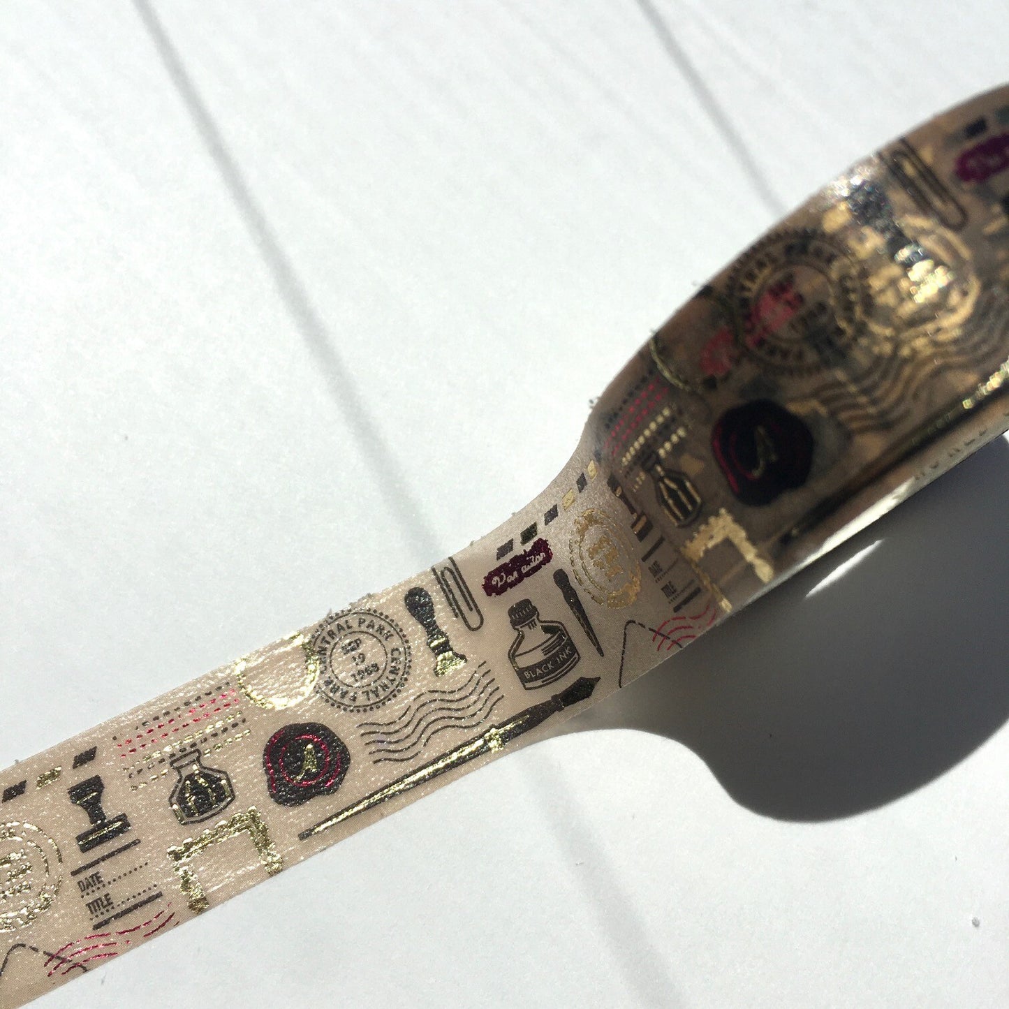 WORLD CRAFT Kira Kira Washi Tape - Letter