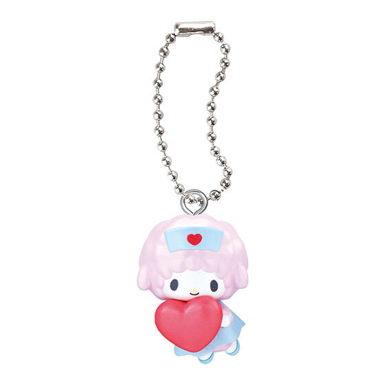 Sanrio Characters Nurse Swing Mascot - My Melody dan My Sweet Piano dalam seragam perawat