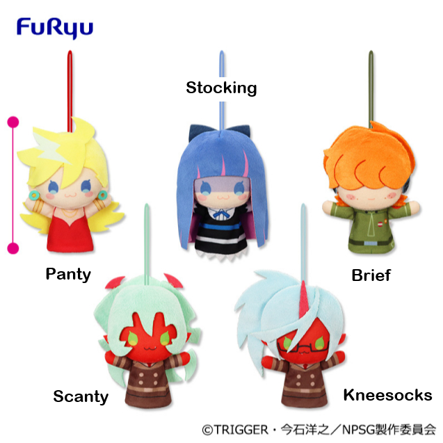 New PANTY & STOCKING with GARTERBELT Mini Finger Puppet Plush
