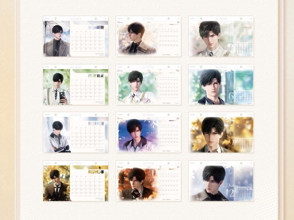 Love and Deepspace Commemorative 2026 Desk Calendar