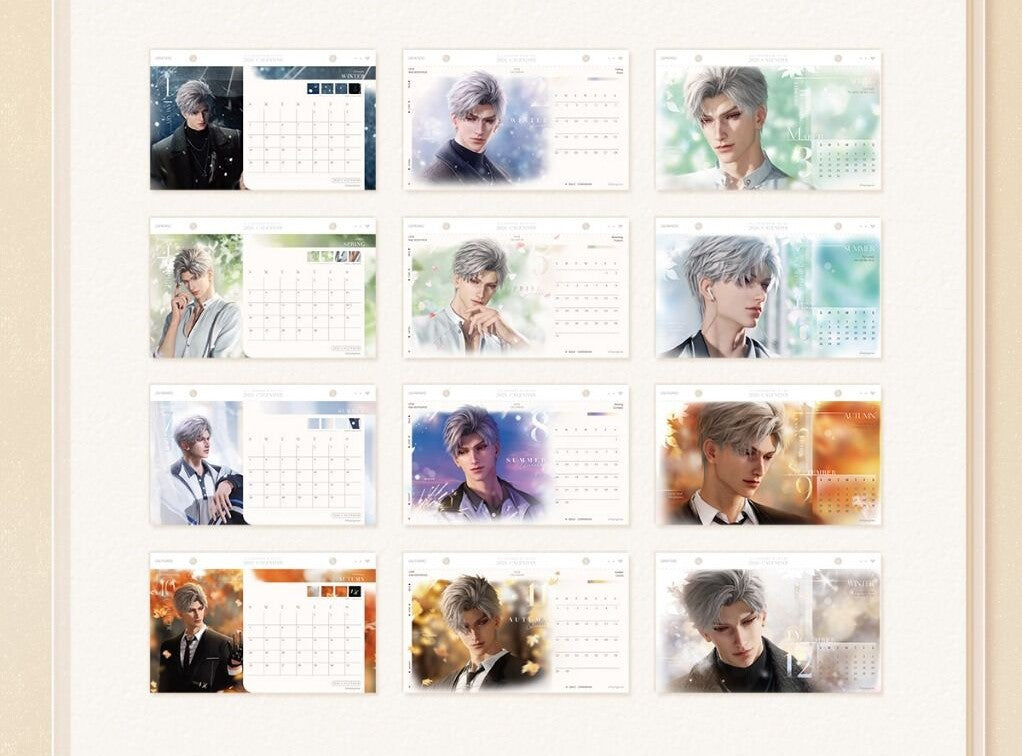 Love and Deepspace Commemorative 2026 Desk Calendar