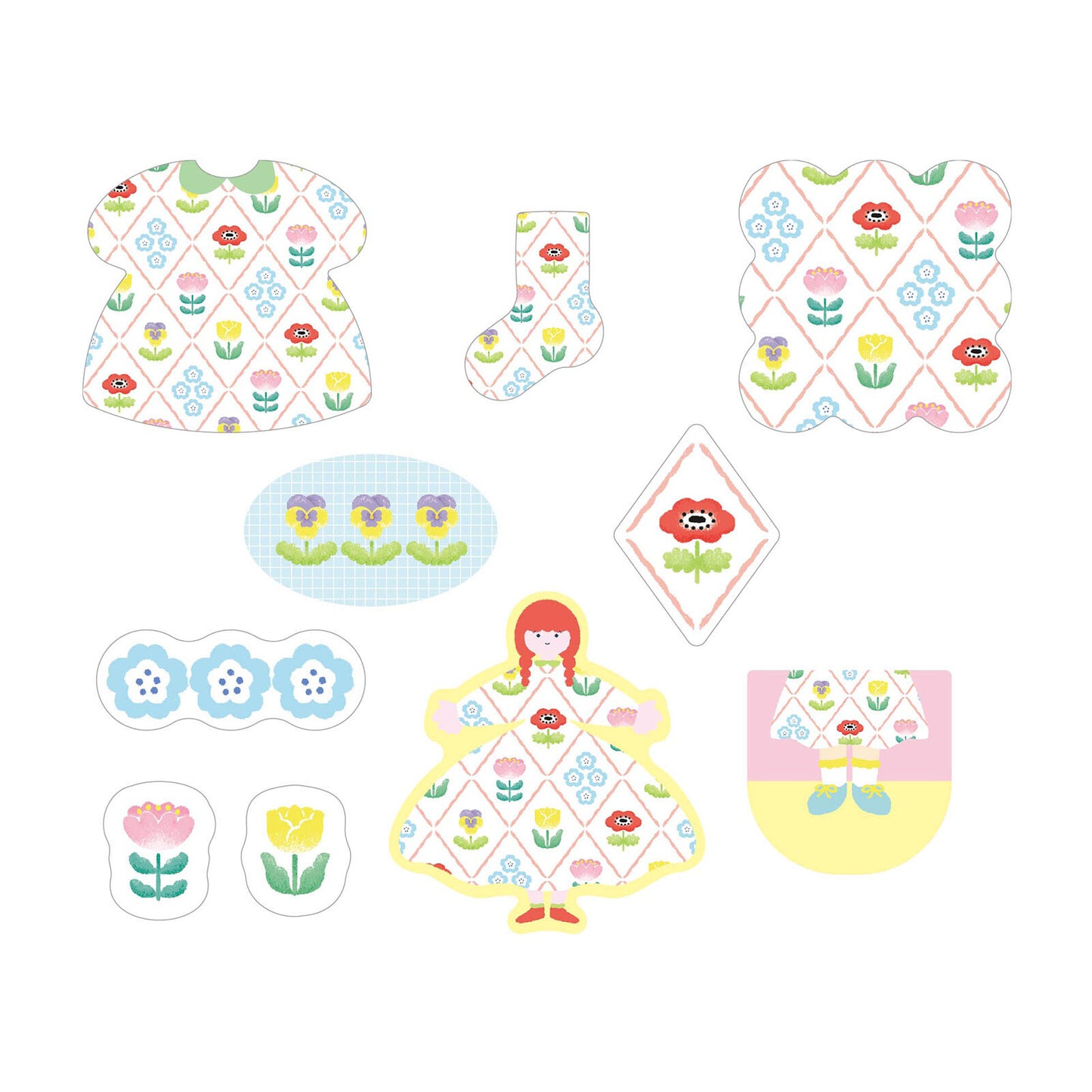 Charmy Pattern Sticker Flakes