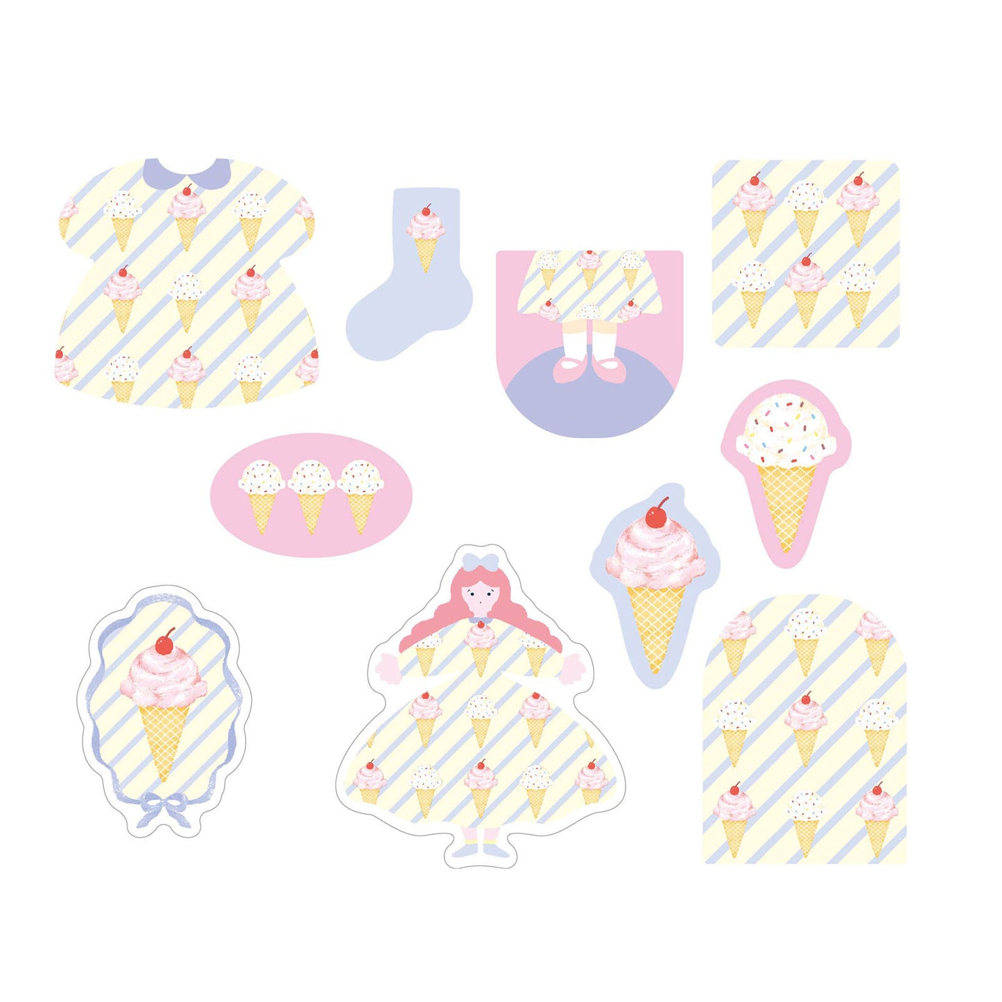 Charmy Pattern Sticker Flakes