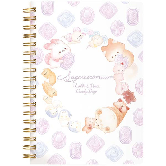 Sugarcocomuu B6 Spiral Notebook (Lolli and Pop's Candy Day)