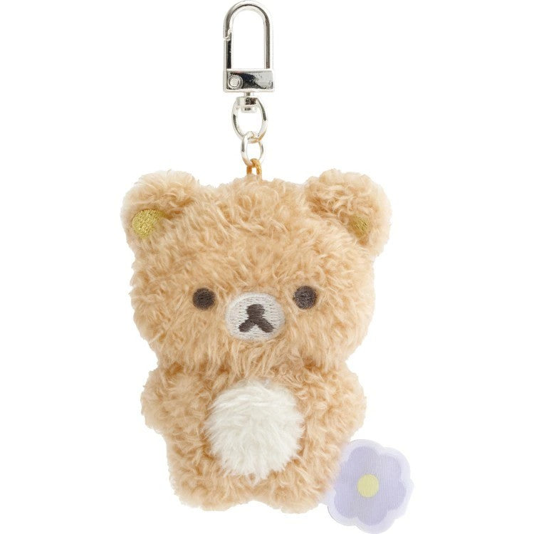 BASIC RILAKKUMA Flower Mascot Plush Keychain