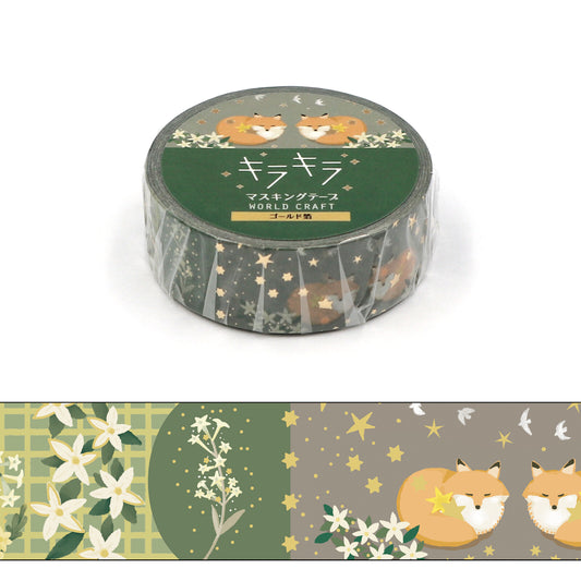 WORLD CRAFT Kira Kira Washi Tape - Starry Night