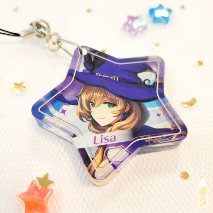 Genshin Impact Thicc Acrylic Star Keychain