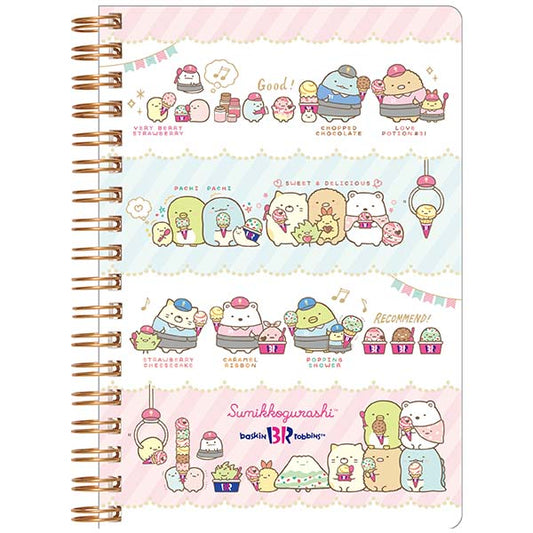 Sumikkogurashi x Baskin-Robbins B6 Spiral Notebook A
